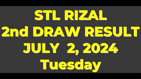 stl rizal result today 4pm|STL Result Today .
